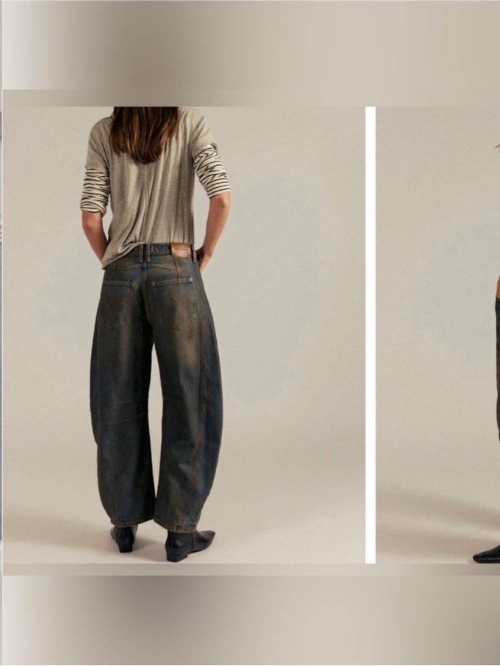 NWOT Free People We The Free Good Luck Mid-Rise Barrel Jeans - Lost Desert - 28 - Picture 7 of 13